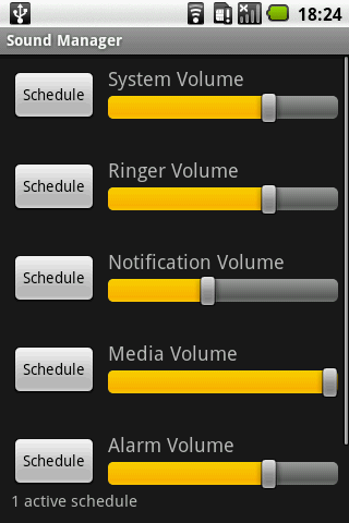 Sound Manager : 生活リズムに合わせて携帯の音量調節しませんか？Androidアプリ182