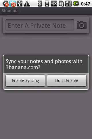 3banana Notes : パソコンとandroid携帯でノートを共有！Androidアプリ255