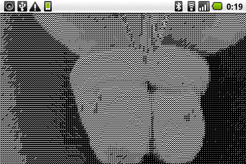 AsciiCamera : 撮った被写体をアスキー（文字列）に変換！Androidアプリ354