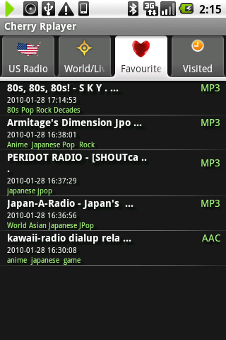 Cherry Rplayer : 各種インターネットラジオが聴ける！Androidアプリ367