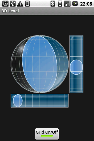 3D Level : 「あれ？この机傾いてる・・・？」便利な傾きセンサー！！Androidアプリ364