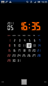 7seg Calendar 渋くて真面目な人向け デジタル表示の時計 カレンダー壁紙 Androidアプリ1744 オクトバ