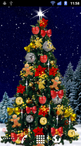 Christmas Tree Live Wallpaper まもなくクリスマス 自分だけのツリーをスマホに飾ろう Androidアプリ2531 オクトバ