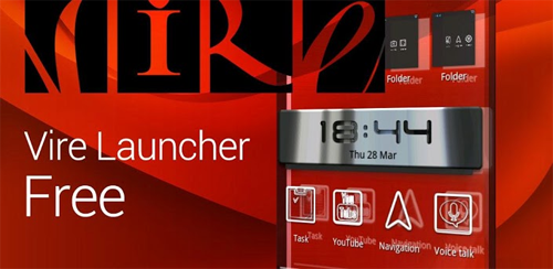 Vire Launcher スクリーンがクリスタルに刻まれる 移動エフェクトがカッコいいホームアプリ 無料androidアプリ オクトバ