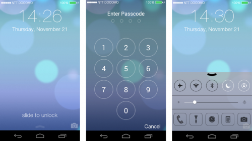 Ios 7 Lockscreen Parallax Hd 気分だけ機種変更 再現度の高いiphoneなりきりロック画面 無料 オクトバ