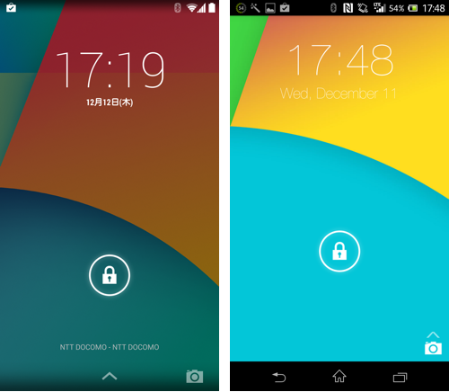 Kitkat Lockscreen Android 4 4 機能の再現度もバッチリ Android 4 4 Kitkat風ロック画面 無料 オクトバ