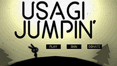 USAGI JUMPIN’ -Simple & Tough- : 影絵の世界を駆け抜ける！他プレイヤーのリプレイと一緒に駆け抜ける！