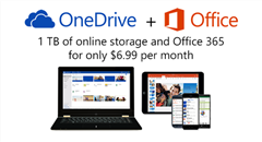 Microsoft提供のクラウドストレージサービス「OneDrive」の無料容量を増加！更に月額料金も大幅値下げ！