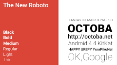 Google、Material DesignとともにRobotoフォントをリニューアル！より見やすくリズムと間隔を重視