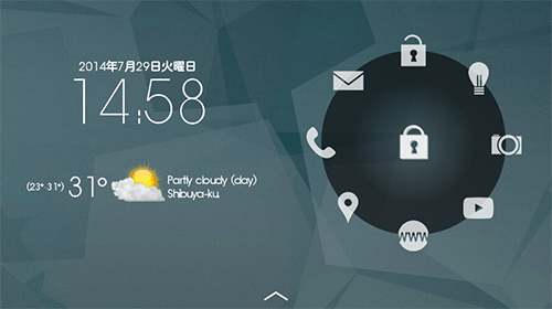 C Locker Free ロック画面をカスタマイズ ウィジェットを置いてショートカットも変更できるロック画面アプリ オクトバ