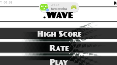動体視力と平衡感覚に自信のあるゲーマー求む！超難しいタップゲー : Dot Wave