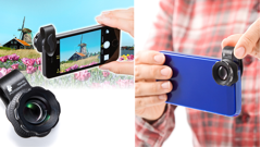 クリップ式で色んなスマホに着脱できる！ズームをしても画質が落ちない2倍望遠カメラレンズキット発売！