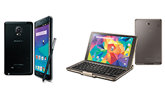 曲面有機ELディスプレイ搭載「GALAXY Note Edge」、キーボードを搭載した「GALAXY Tab S 8.4」発表【docomo 2014-2015冬春モデル】