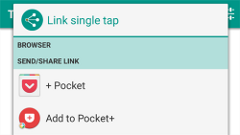 リンクを1回タップするとChrome、2回タップするとPocket、3回タップすると…？ : TapPath