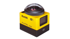 マスプロ、360度ぐるっと撮影できるKodakブランドのアクションカメラ「SP360」発売