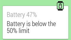 Wear Battery Stats : Android Wear用のバッテリー残量グラフアプリ！