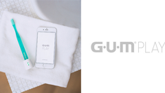 サンスター、ハブラシに装着して使うデバイス「G･U･M PLAY」のプロトタイプを開発！