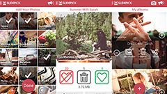 SlidePick (BETA) : 貯まった写真をスライド操作で簡単に整理しよう