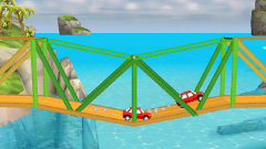 Bridge Constructor Playground : バランスを考えて橋を架ける！ギリギリの緊張感がハマる！