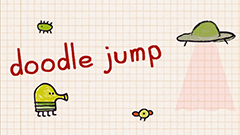 Doodle Jump : かわいいキャラが上へ上へと進むジャンピングゲーム！