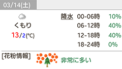 Quick Info : 忙しい朝にピッタリ！天気も花粉も占いもニュースもサクッと確認