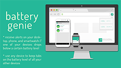 Battery Genie : 複数端末のバッテリー残量をスマホやPCの画面上で確認できるアプリ！