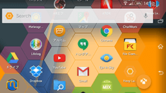 Hexy Launcher : SLGにありそうなヘクスでアイコンが配置された変わり種のホームアプリ！