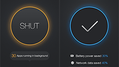 ShutApp – Real Battery Saver : 裏で動いているアプリをシャットダウンしてバッテリーを節約しよう！