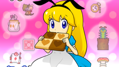 アリスの不思議なクッキー : ゲームボーイ風の操作画面が懐かしい！クッキーを駆使してウサギに懐中時計を届けよう！