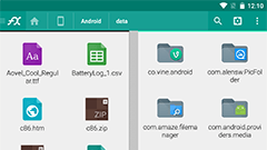 File Explorer : 指でアイコンのサイズ変更したり2ペイン表示もできる使いやすい定番ファイラーアプリ！