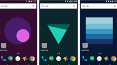 Meter : Google発のマテリアルデザインライブ壁紙！バッテリー残量やWi-Fi強度が分かる！