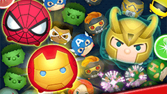 マーベル ツムツム：マーベルのキャラクターが可愛いツムになったぞ！