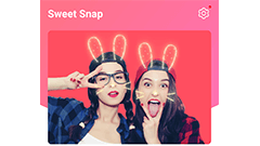 『Sweet Snap』沢山のエフェクトで可愛く自撮り＆後加工！